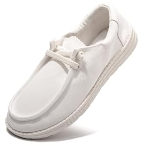 Women’s Slip On Loafers – Canvas Casual Walking Shoes Comfortable Low Top Flats Outdoor Fashion Sneakers