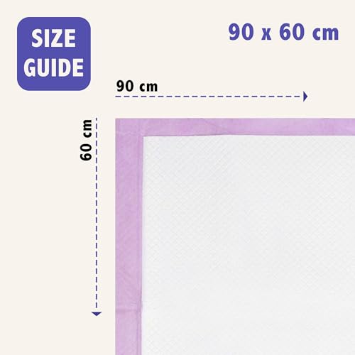 Image of Canada XL Pet Training Pads with Adhesive Tape - Pack of 25 - 8 Layers Super-Absorbent XL Pee Pads - Built in Pet Attractant for Dogs, Leakproof - Small, Medium, Large Dogs (25, 90x60 cm)