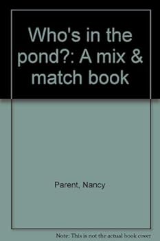 Hardcover Who's in the pond?: A mix & match book