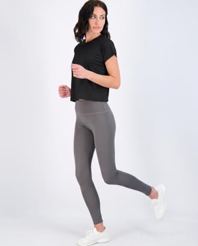 Image of 5 Pack Women's Dry Fit Crop Top Workout T Shirts Short Sleeve Athletic Gym