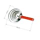 Naisfei Pferdebürste, 6 Ringe Striegel Pferdebürste, Metallstriegel für Reinigung grober Schmutz– Spiralstriegel ideal für Fellwechsel, Haarentfernung