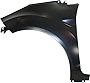 Garage-Pro Fender Compatible with 2011-2019 Ford Fiesta Front, Driver Side Primed