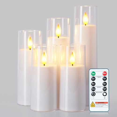 Velas blancas sin llama seguras para niños y mascotas con pilas