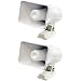 2) Pyle PHSP4 6" 50 Watt Indoor/Outdoor Waterproof Home PA Horn Speaker - White