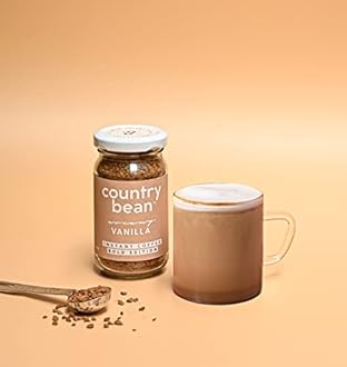 Country Bean Vanilla & Original Flavors Granule, Glass Bottle Combo Pack Of 2 X 50 Gram