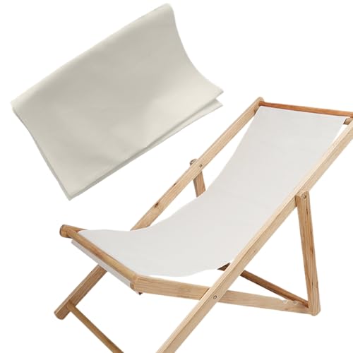 Hbbgdiy Deck Chair Sling Replacement 45x17 Inch Sling Chair Replacement Fabric Oxford Cloth Deck Fabric Foldable Portable Patio for Lounge