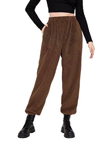Pantalon en polaire pour femme ample et chaud fini les jambes froides en hiver