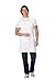 Chef Works Unisex Bib Apron, White, One Size