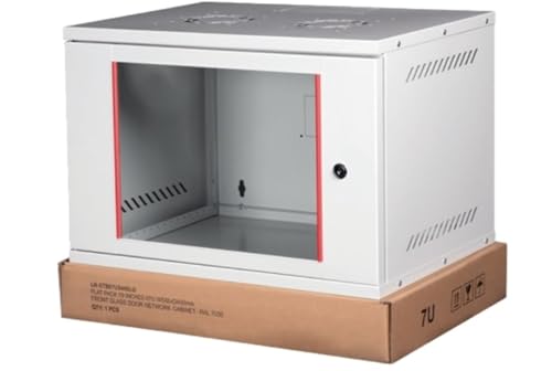 Armario Rack 19' de Pared 12U 19' (L) 542 mm (P) 400 mm Color Gris desensamblado