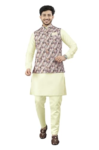 Image of Trustous Traditional Men's Kurta Koti Set (3 PCS SET)