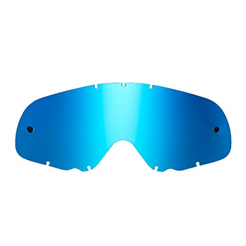 SeeCle 416164 lentes de repuesto para máscaras azul espejado compatible para màscara Oakley Crowbar