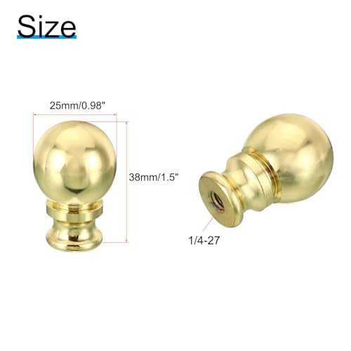 Patikil PTA230414TT0463 1.5 Inch Tall Aluminum Lamp Finials Cap Knob thumb #1