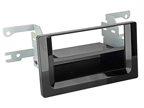 Kit support autoradio Toyota Auris cadre de montage noir brillant avec rangement