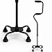 HealthSmart Quad Cane, Sit To Stand Walker, Adjustable Quad Cane, 4 Foot Base, Foam Handles, Black