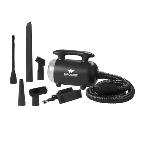 XPOWER Spolverino elettrico per spolverare, asciugare, gonfiare, aspirare, per dettagli