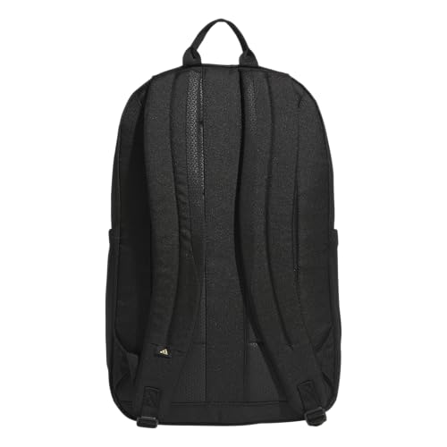 Image of adidas Amplifier Backpack for Laptop, School and Gym, 28L, Black /Gold Metallic /Regular, OSFA