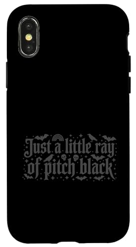 Just A Little Ray Of Pitch Black Halloween Goth Gothic Punk �X�}�z�P�[�X iPhone X/XS �p