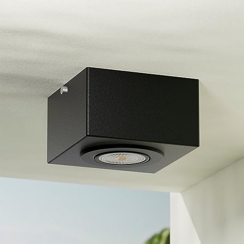 Spot De Sobrepor De Teto Direcionável Quadrado MF270 (Preto)