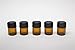 AFMNQZ 50Pack Set 1ML Amber Glass Bottle with Orifice Reducer and Cap Small Essential Oil Vials (1ML)