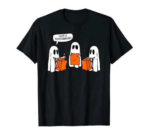 Truco o trato perezoso DIY Halloween divertido fantasma niño niña adolescente Camiseta