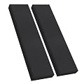 2 Pack 2" Thick Acoustic Panels, 47.24" X 11.81" Fiberglass Wall Panel, Acoustic Panels Sound Absorbing for Office, Studio, Home Theatre - Black