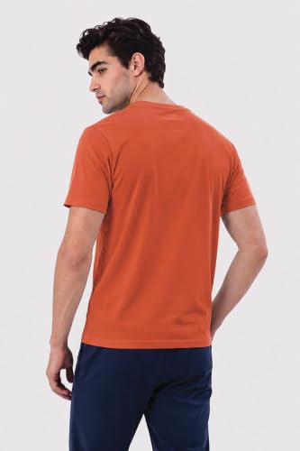 Image of Van Heusen Men's Crew Neck T-Shirt - Soft & Breathable Cotton | Regular Fit | Comfortable Everyday Casual Wear | Short Sleeves | Summer Favorite |Solid Colors | Style 60052|Available in Pack of 1 & 2
