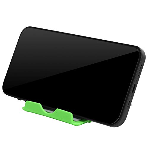 Image of Portable Mobile Stand, Mini Cell Phone Stand, Portable Mobile Phone Stand, Desktop Cell Phone Holder, Foldable Phone Support, Suitable for Cell Phones, Tablets(Green)