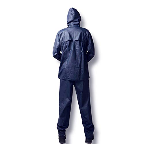 Rain Suit Ultra-Lite Unisex Outdoor Waterproof Rain Coat for Men Women Rain Gear Workwear (Jacket & Pants )(X-Large)