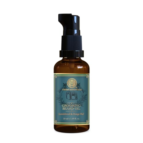 Image of Forest Essentials Grooming Beard Oil | Light, Non-Greasy Ayurvedic Beard Growth Oil | For Daily Use
