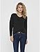 ONLY Damen Pullover 15204588 Dark Grey Melange L