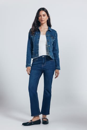 Chaqueta vaquera Springfield cazadora de algodón para mujer en color azul denim basic 3