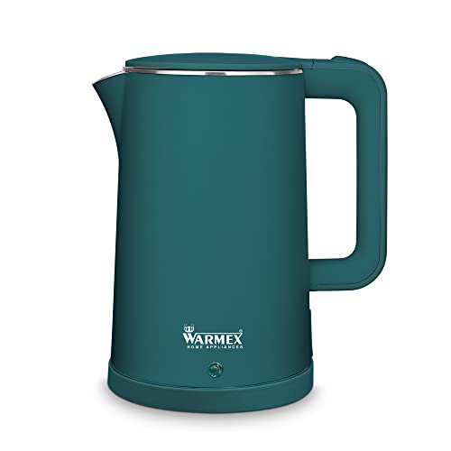 Image of Warmex 1.8 Ltr Premium Double Wall Electric Kettle For Hot Water | Touch Sensitive Panel | Cool Touch Feature | 1500 Watts | Auto Shut-off | 1 Year Warranty