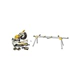 DEWALT CPROF465 - KIT = DHS780T2A Ingletadora a bateria 54V FLEXVOLT + DE7023 banco para ingletadoras