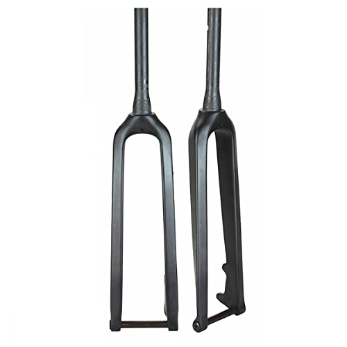 Horquilla Rígida de Fibra de Carbono T800 3K Completa para Frenos de Disco de 26/27,5/29 Pulgadas con Eje Pasante (Cónica 26')