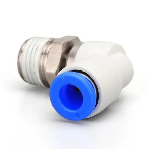 Conector neumático KSL8-04 manguera 8mm junta giratoria rosca 1/2 codo rápido 4