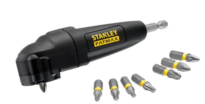 STANLEY Renvoi d'Angle avec 9 Embouts de 25mm pour Vissage Précis