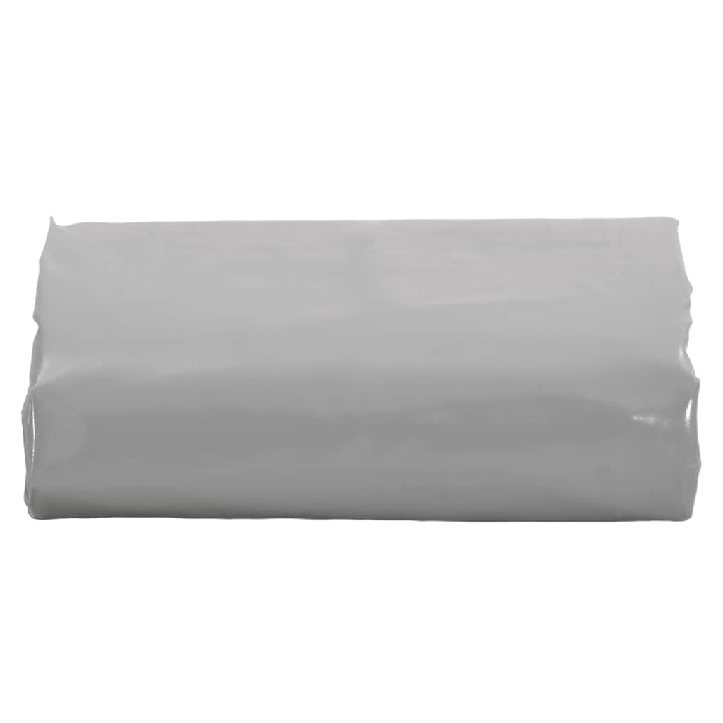 vidaXL Abdeckplane, Plane Abdeckung Reißfest Wasserfest, Schutzplane UV-Beständig Schimmelbeständig, Schutzhülle Zeltplane, Grau 5x5m 650 g/m²