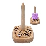 Generisch Garnhalter – 4,33 x 4,33 x 7,48 Zoll, Garnaufbewahrung, drehbares Design | Rotierender Wollhalter mit Rutschfester Basis, Wollknäuelhalter zum Stricken, Sticken, Nähen, Frauenheim