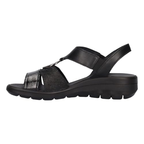 Women's Modern Wedge Sandal, Black, 8.53