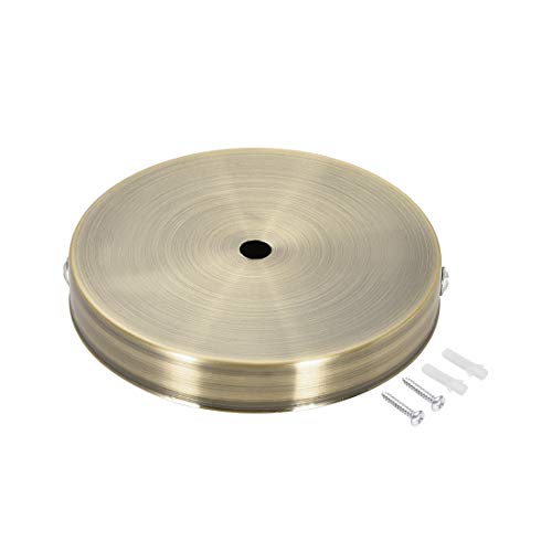 Image of uxcell Retro Light Canopy Kit Wall Sconce Lamp Plate Fixture 120mm 4.7Inch Bronze
