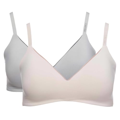 Image of Calvin Klein Womens 2 Pack Microfiber Wirefree Bra