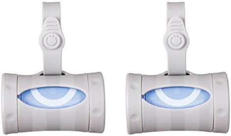 Ubbi Retractable On the Go Bag Dispenser for Baby Travel, Diaper Bag Accessory Must Have for Newborn, Helpful Baby Item, Baby Gift, Gray