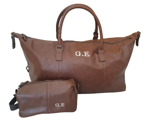 Personalised mens luggage set, mens 