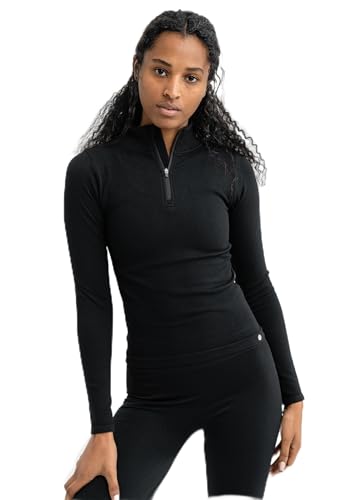 Chemise noire pour femme en taille M coupe classique