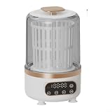 Glomc 1 mini lavatrice portatile da 2,5 l, ricaricabile tramite USB, per biancheria intima e calzini, con modalità di lavaggio e asciugatura e pulizia UV per viaggi e dormitorio (oro)