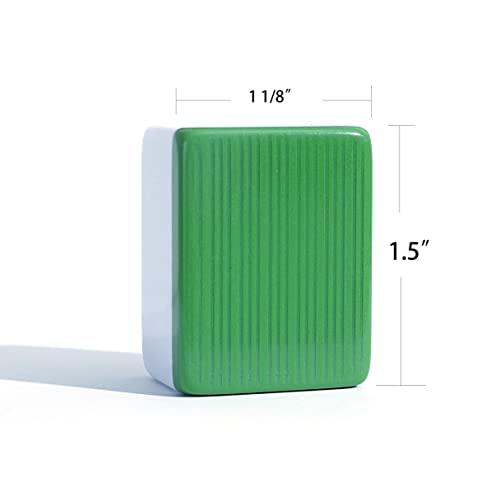 Mose Cafolo Chinese Mahjong Set X-Large 146 Numbered Melamine 1.5" Large Size Tile with Carrying Travel Case, English Manual, Pro Complete Mahjongg Game Set (Majiang, Mah Jongg)