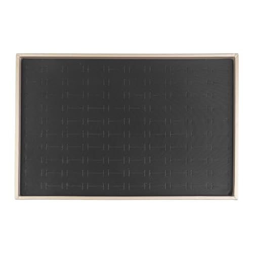 Insert de tiroir modulable pour bagues et bijoux en simili cuir noir - 2