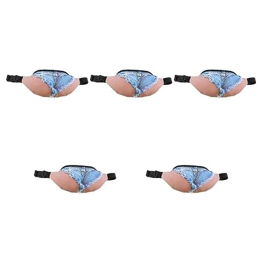 VALICLUD 5Pcs Pack Cerveza Vientre Bolsa Regalo De Despedida De Soltero Hombres Bolso De La Cintura para Hombre Bolsas De Cinturón Deco Al Aire Bolso De La Cintura