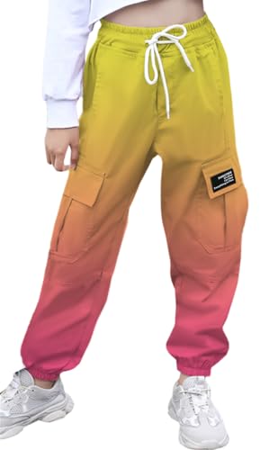 Image of SANGTREE Girls & Womens Printing Cargo Jogger Pants,6 Years - Women 2XL