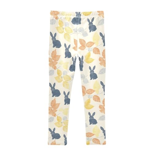 senya Girls Printed Leggings Yoga Pants Animal Leaves Pattern for Kids in 4t to 10 Years, 4T2